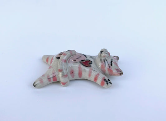 "I'm Done" Tiny Cat (light pink)