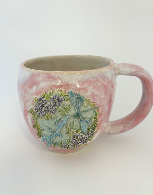 Pink Dragonfly Mug