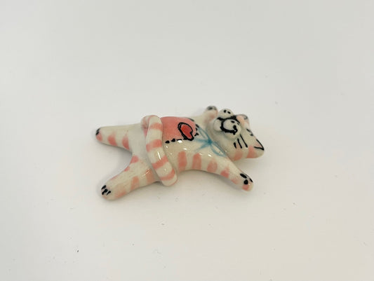 "I'm Done" Tiny Cat in Pink
