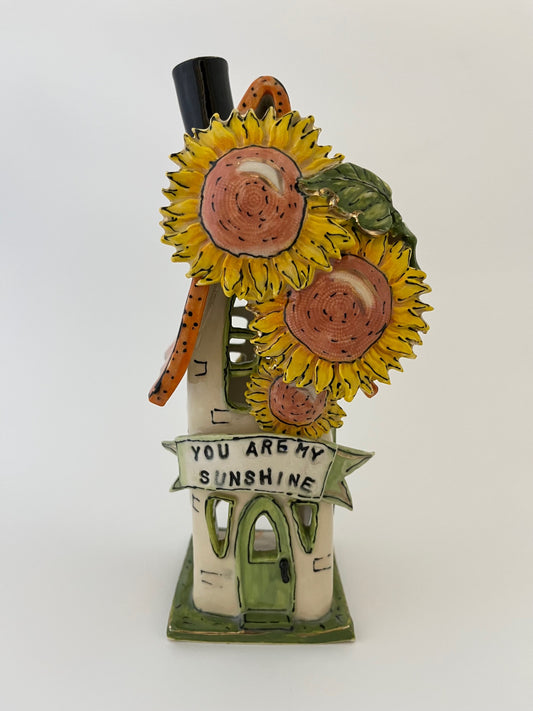 "You Are My Sunshine" Tall Candle House