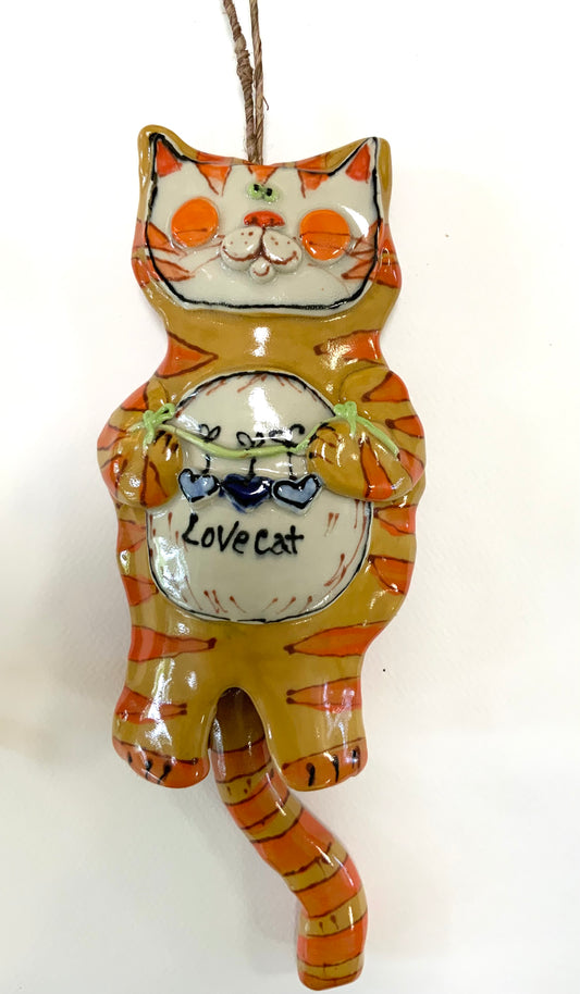 Summer Love Cat Wind Chime