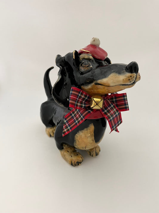 "Liam" the Holiday Dachshund