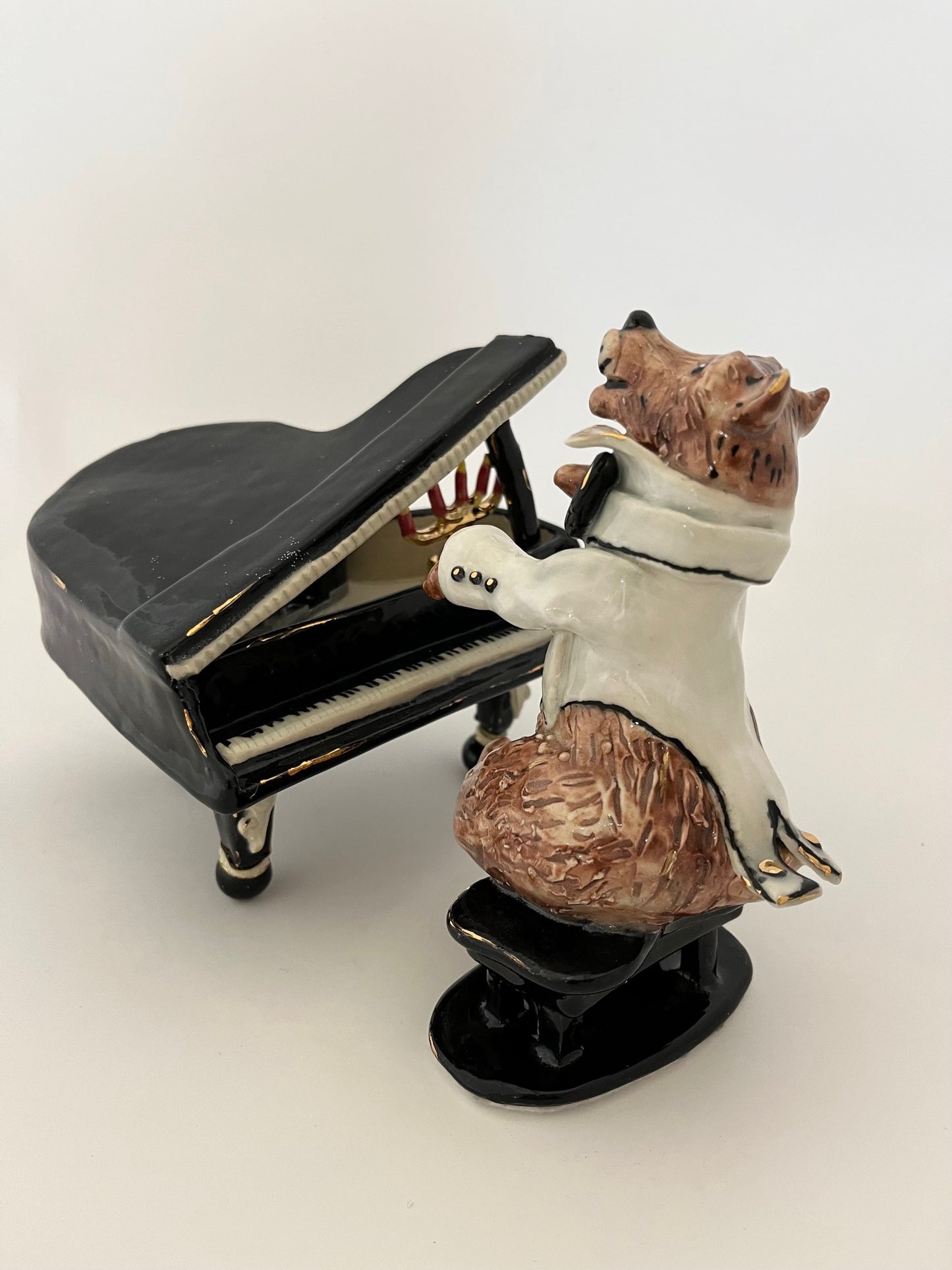 Music Box Piano with Bear