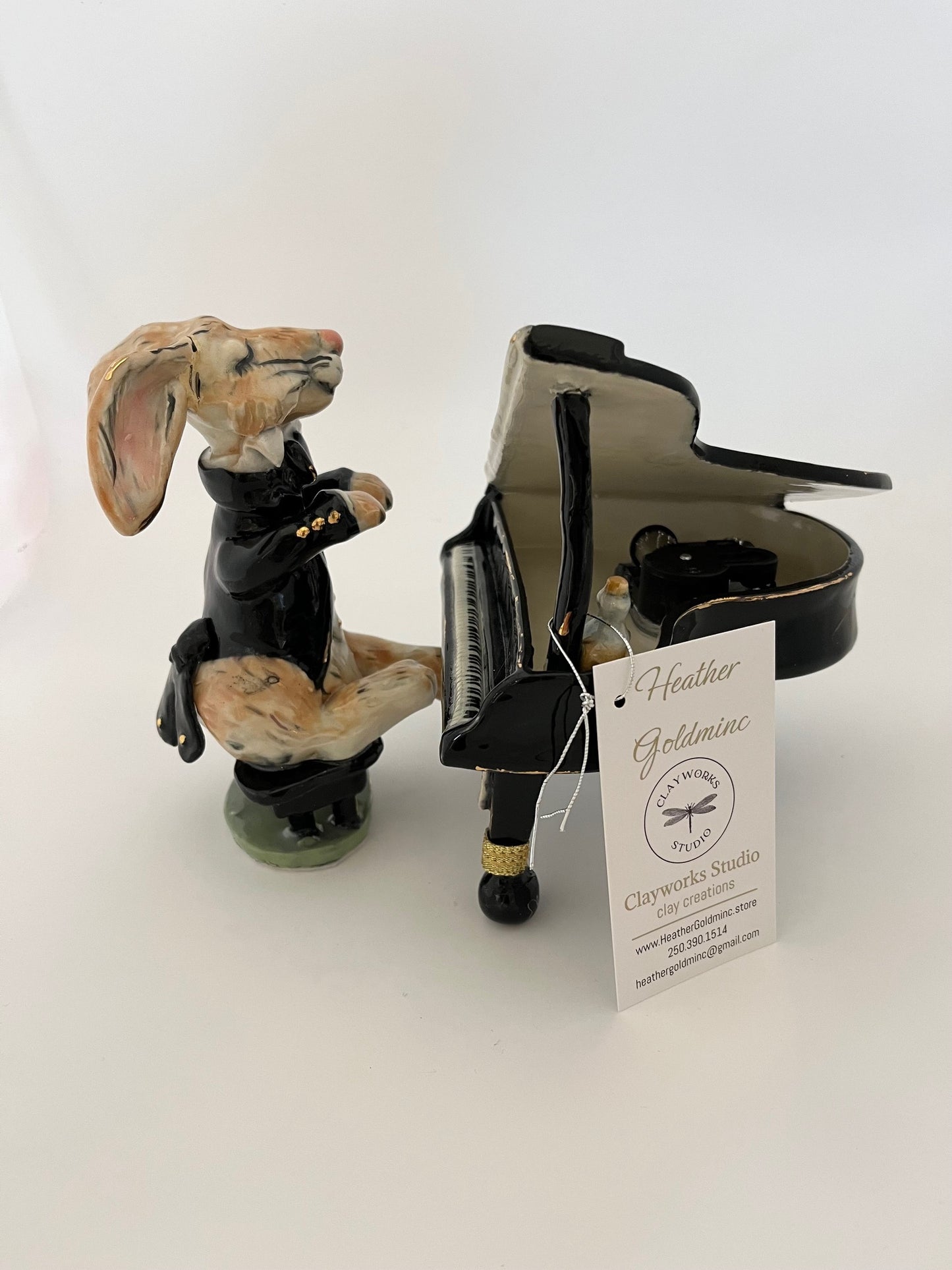 Music Box Piano with Bunny