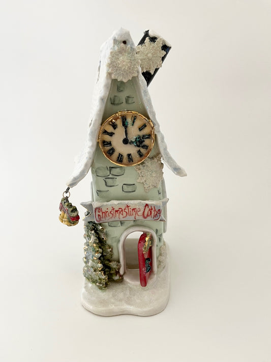 Christmas Cottage Candle House