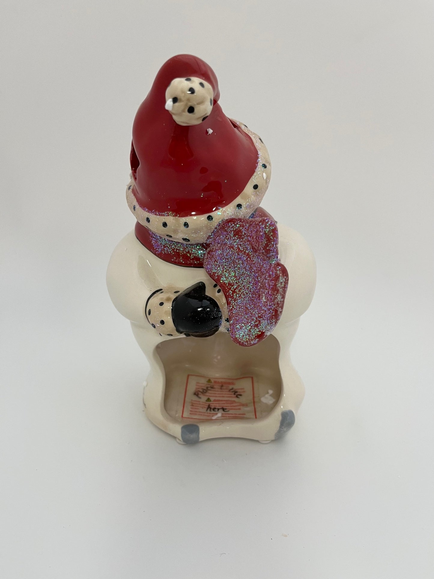 Skating Snowmen Trio Tealight Holder Set