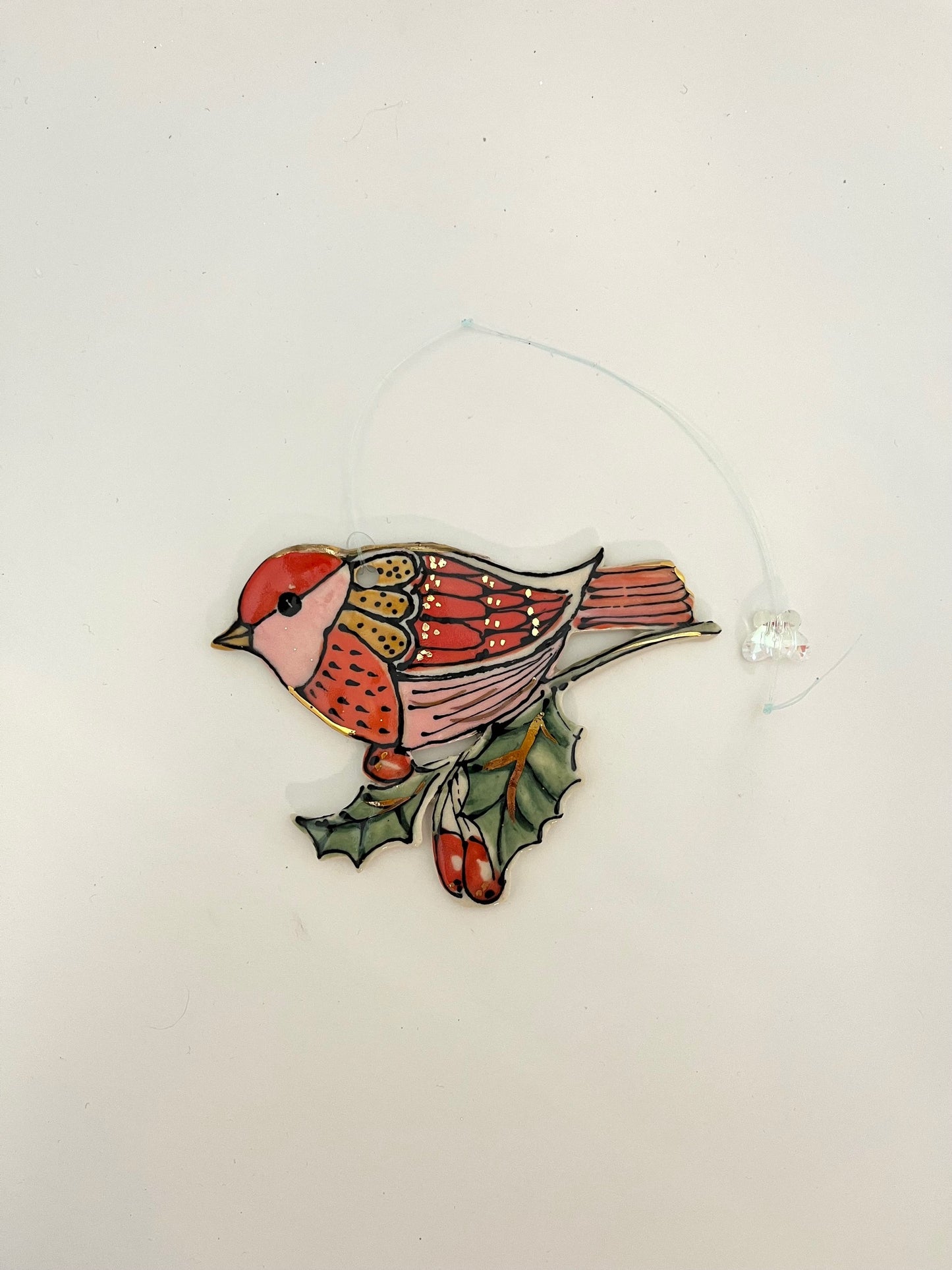 Winter Red Bird (left facing)