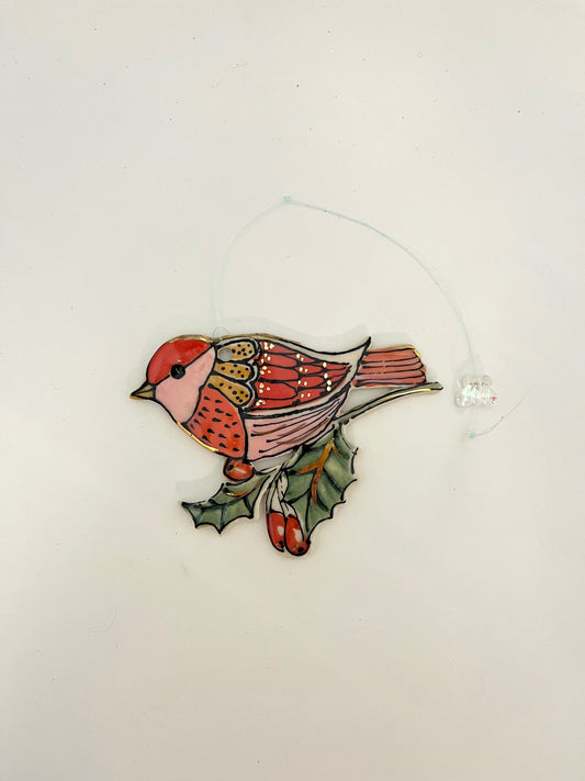 Winter Red Bird (left facing)