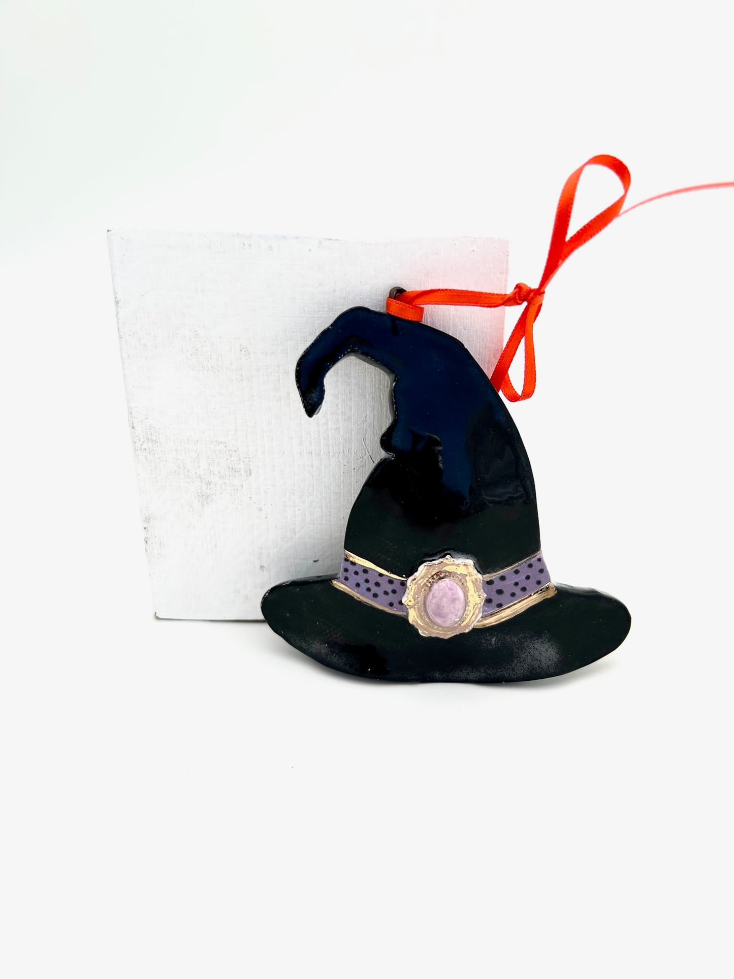 Purple Witch Hat Halloween Hanger