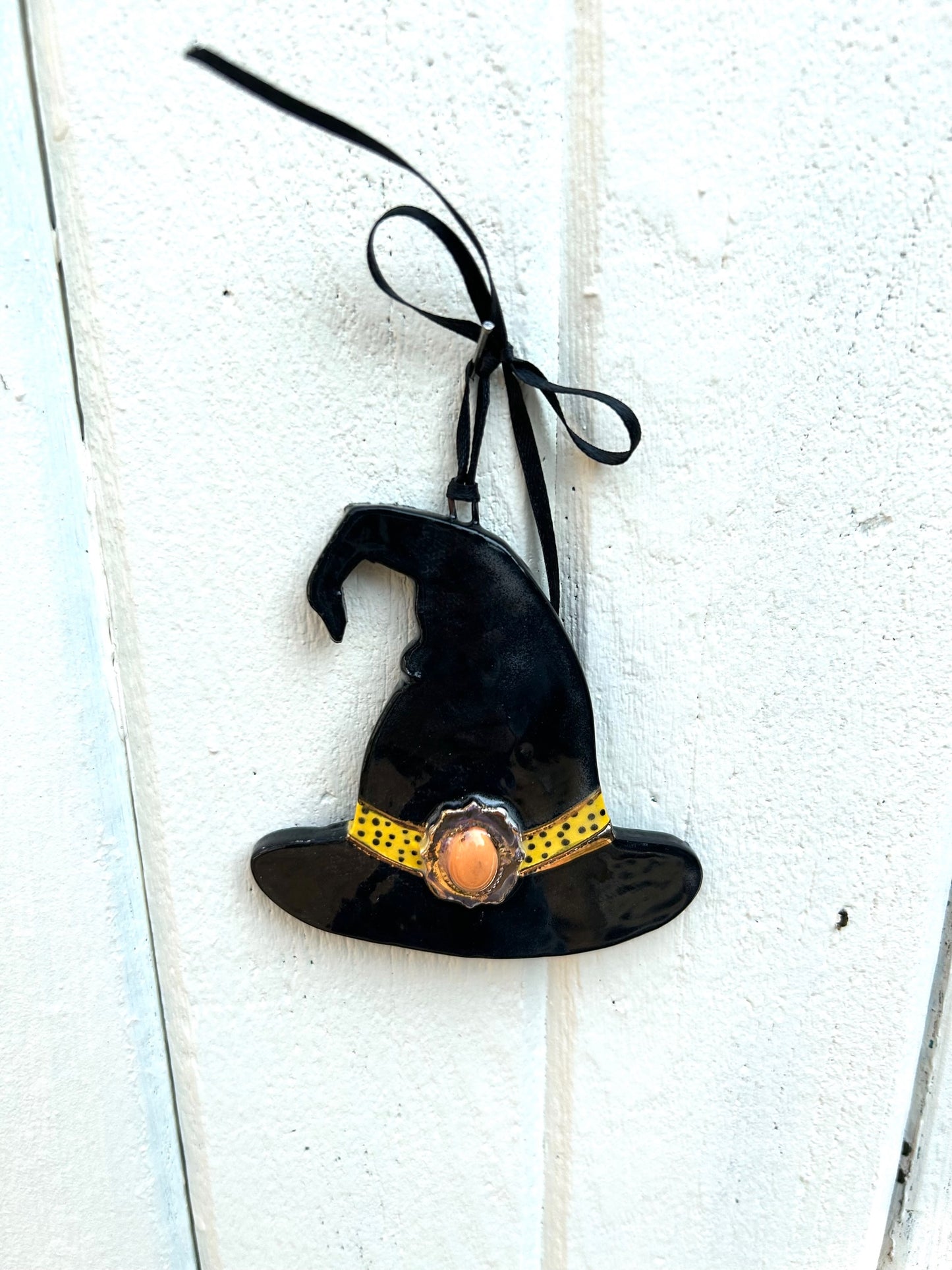 Orange Witch Hat Halloween Hanger