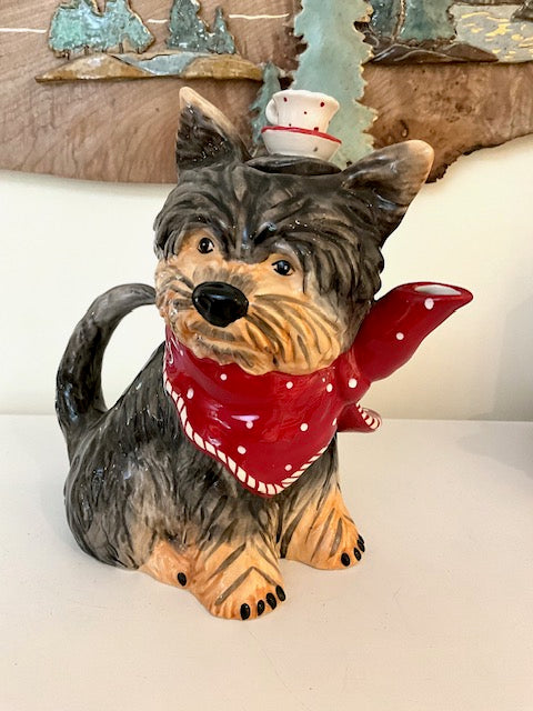 Ruby Dog Teapot