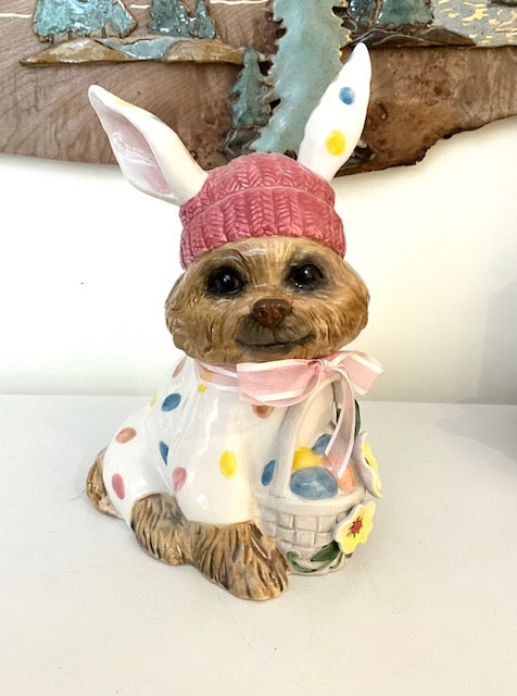 Pomerainian "Easter Bunny" Figurine