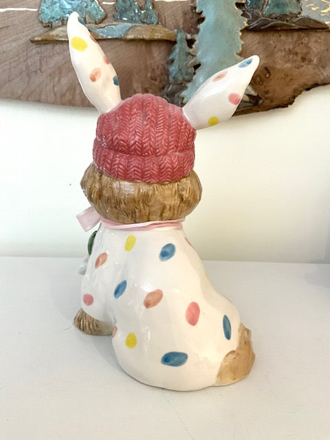 Pomerainian "Easter Bunny" Figurine