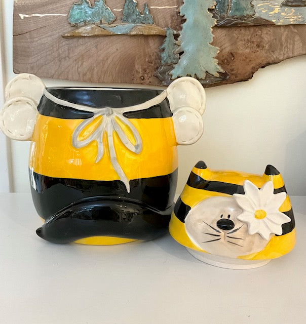 Bumble Cat Cookie Jar