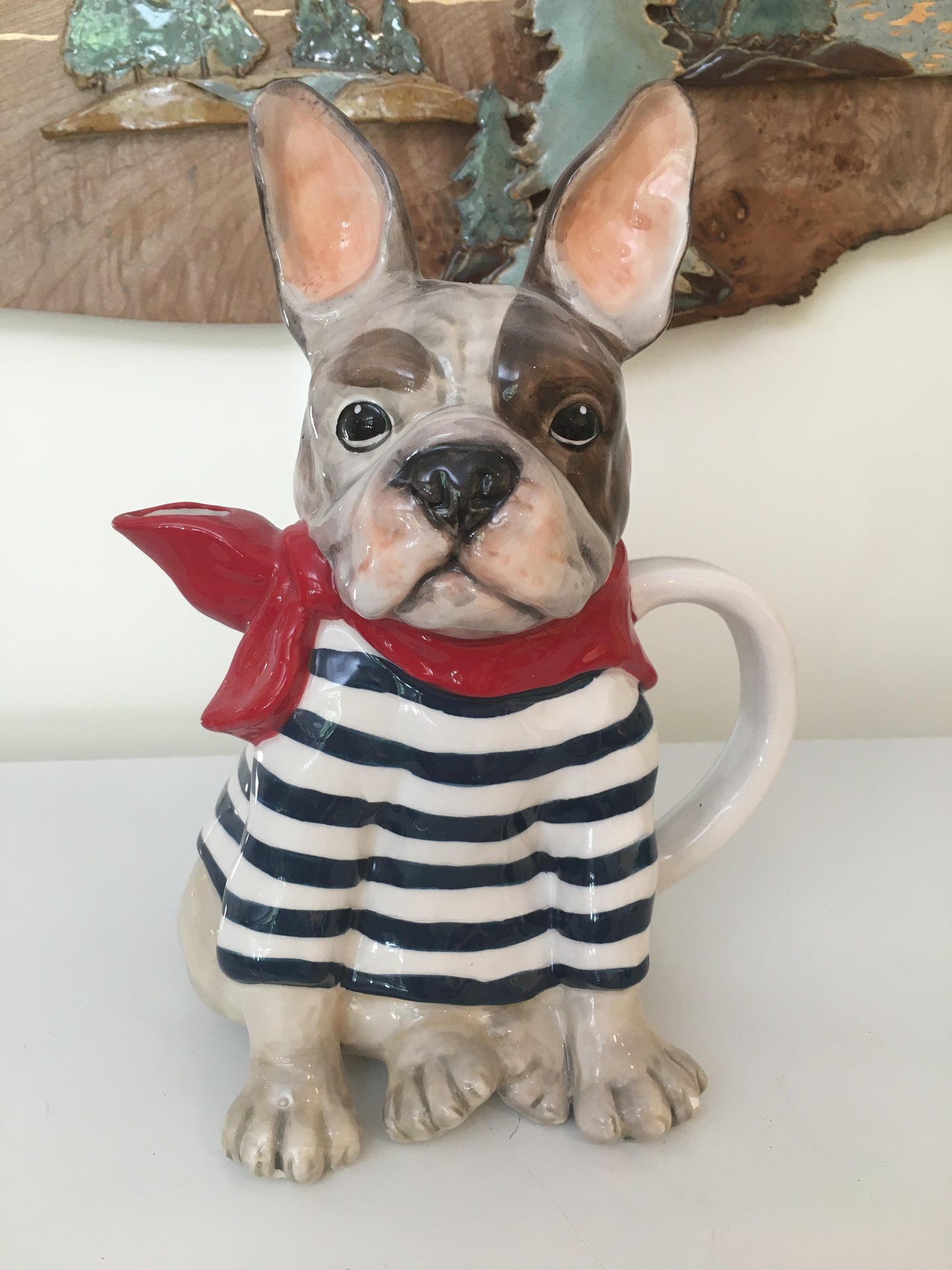 Frenchie French Bulldog Teapot