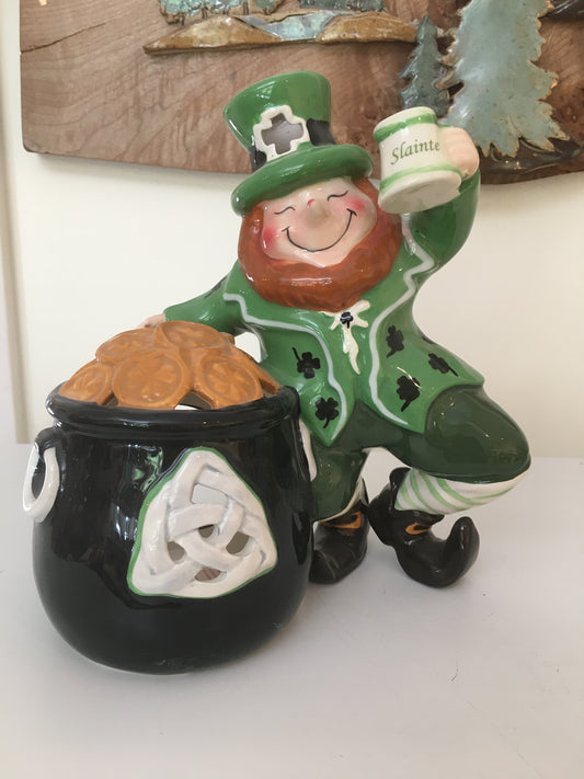 Leprechaun with Gold Pot