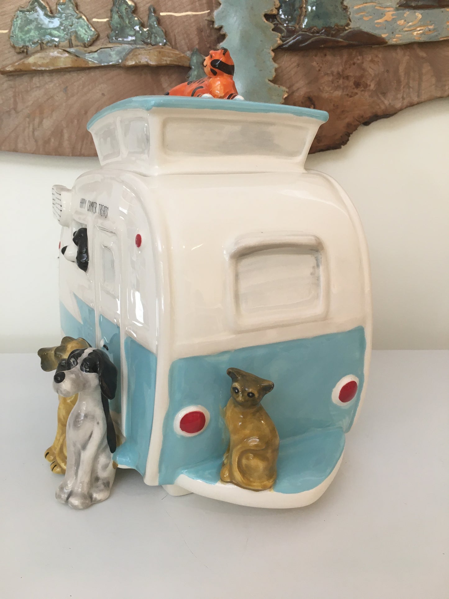 Camper Pet Treat Jar