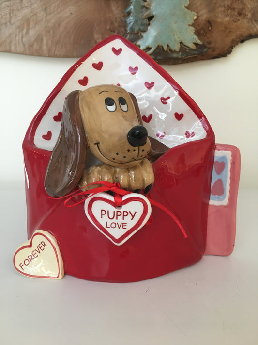 Sent with Love Puppy Figurine