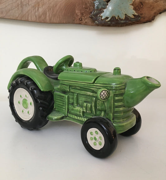 Tractor Teapot Green