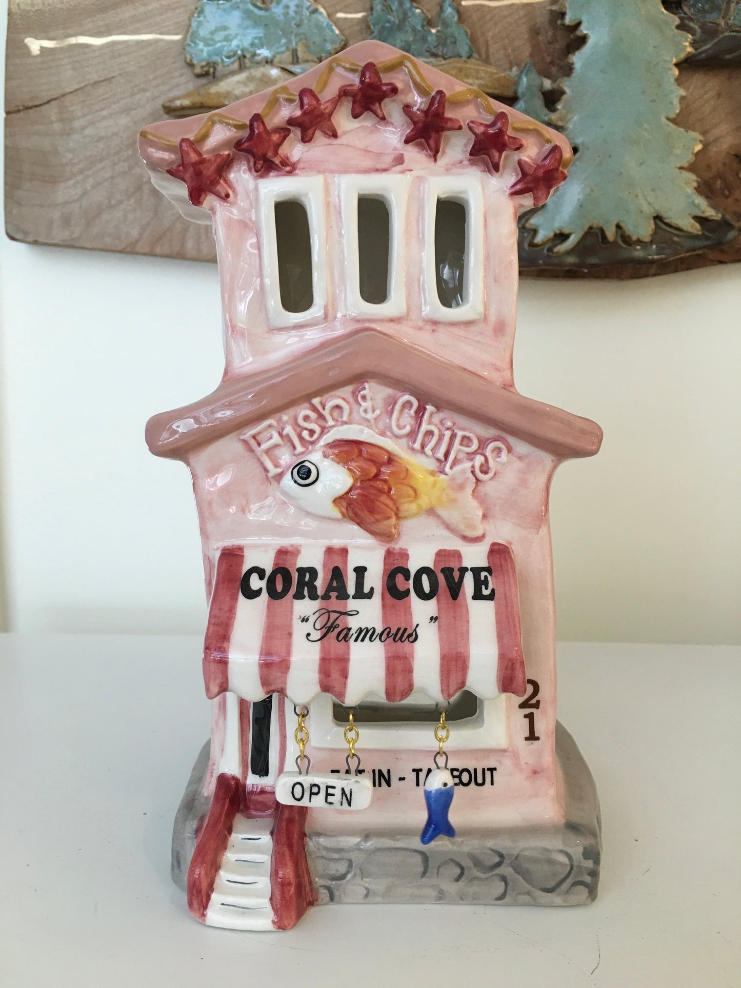 Coral Cove Fish Chips Candle House