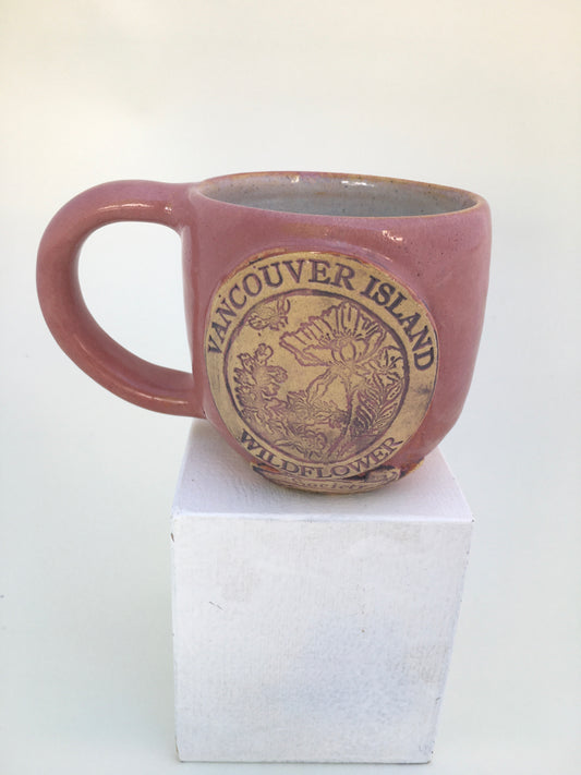 Vancouver Island Wildflower Society Mug (pink)