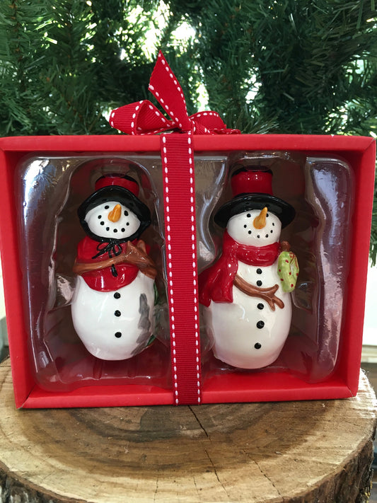 Snowman Salt and Pepper Set