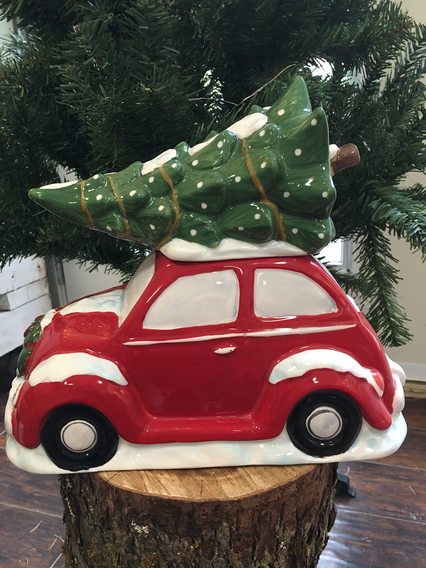 Red Bug Tree Cookie Jar