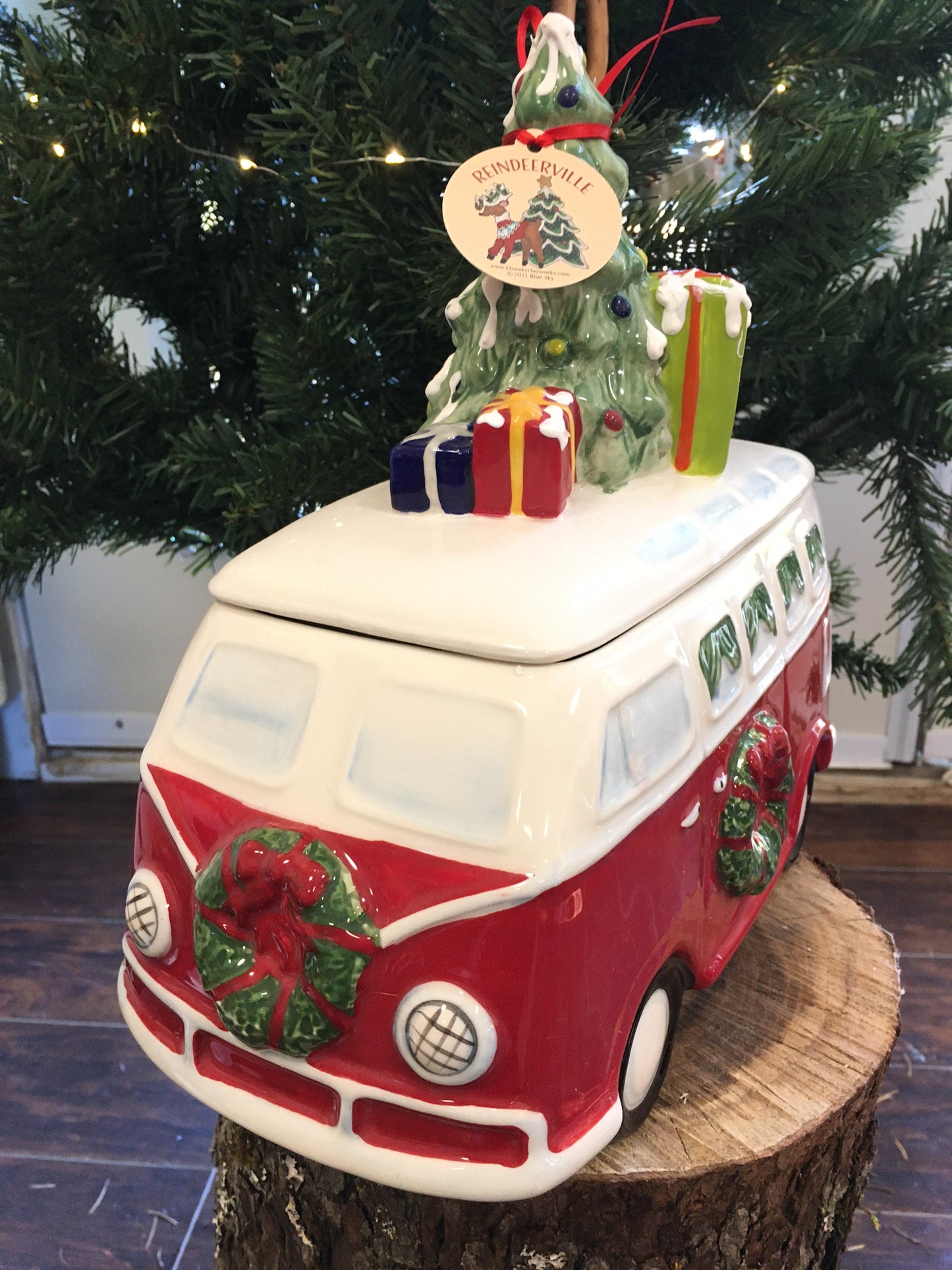 Christmas Van Cookie Jar