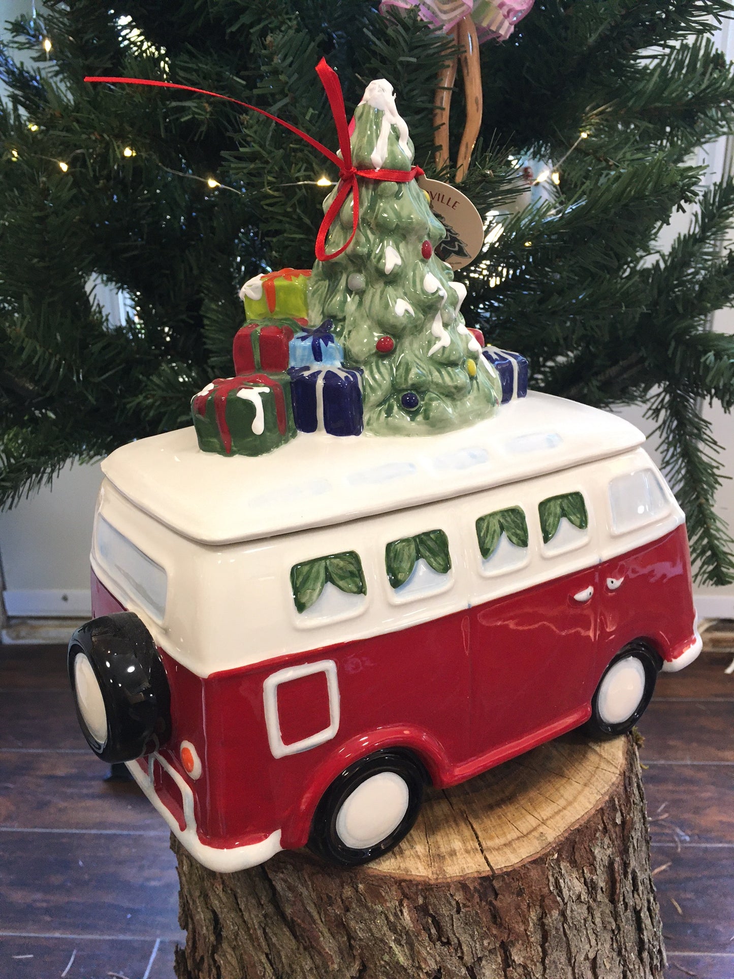 Christmas Van Cookie Jar