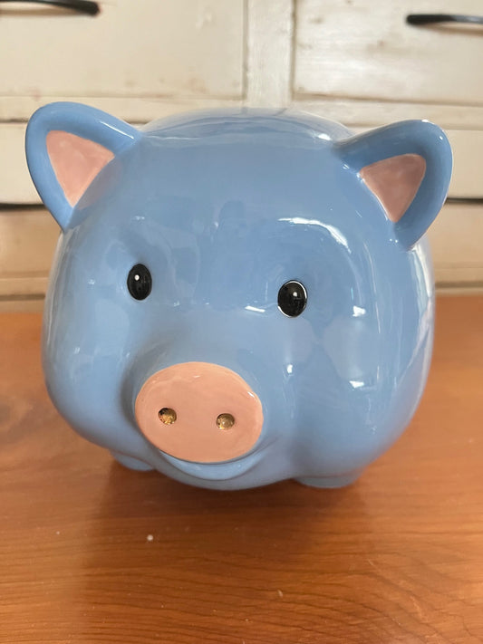 Blue Piggy Bank