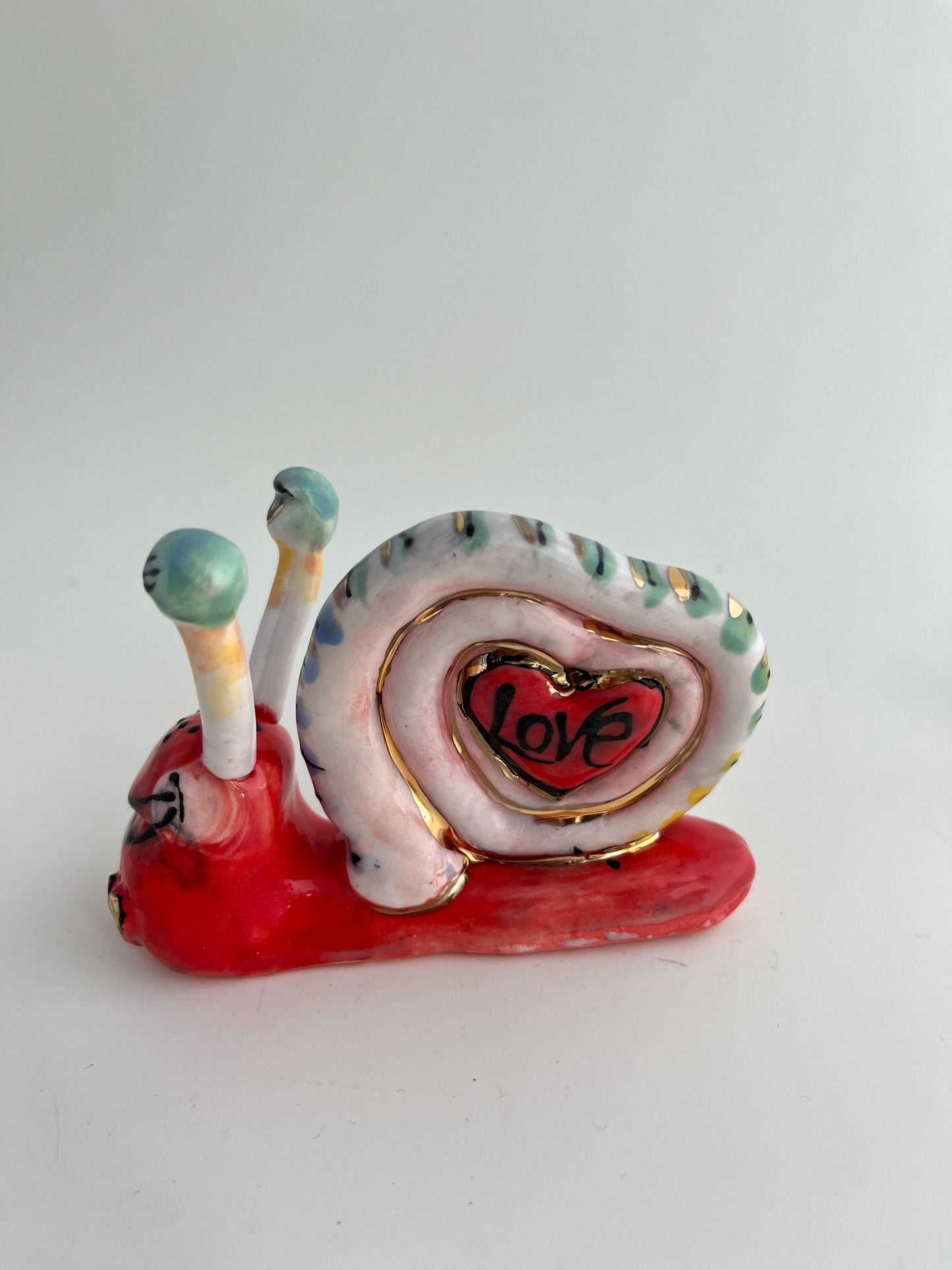 Valentine's Love Bug- Red Snail