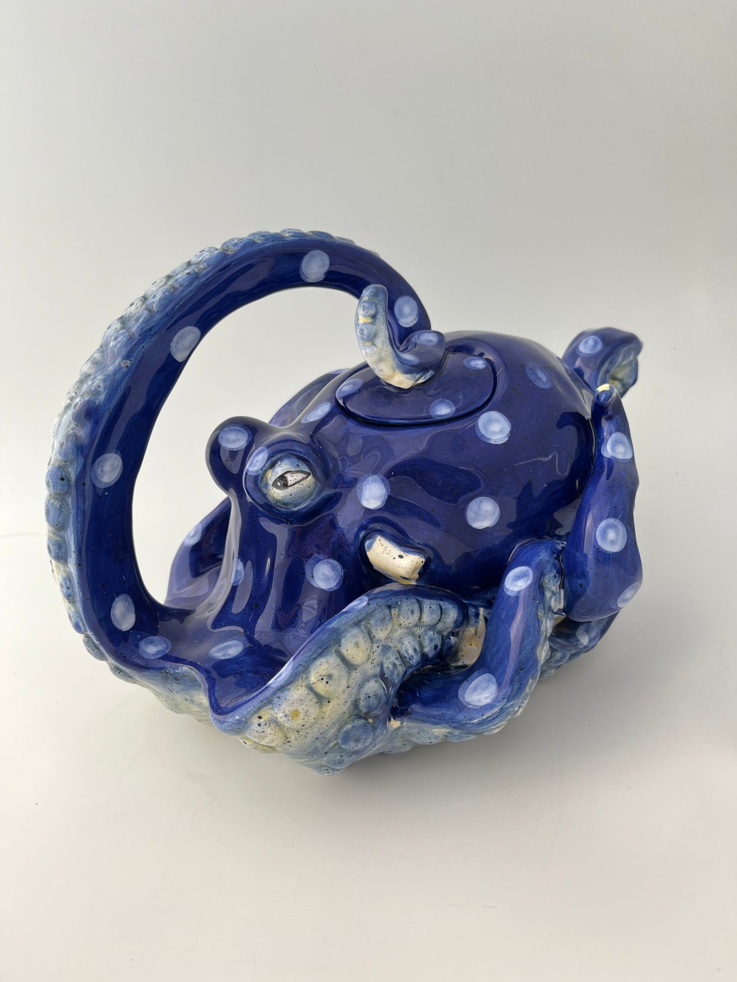 Blue Octopus Teapot