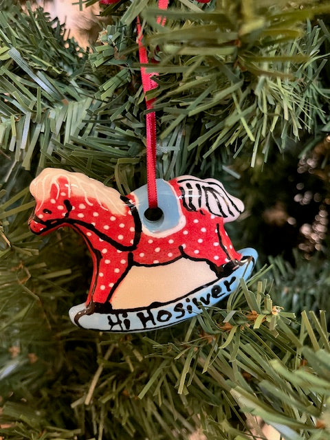 Hi Ho Silver Rocking Horse Ornament