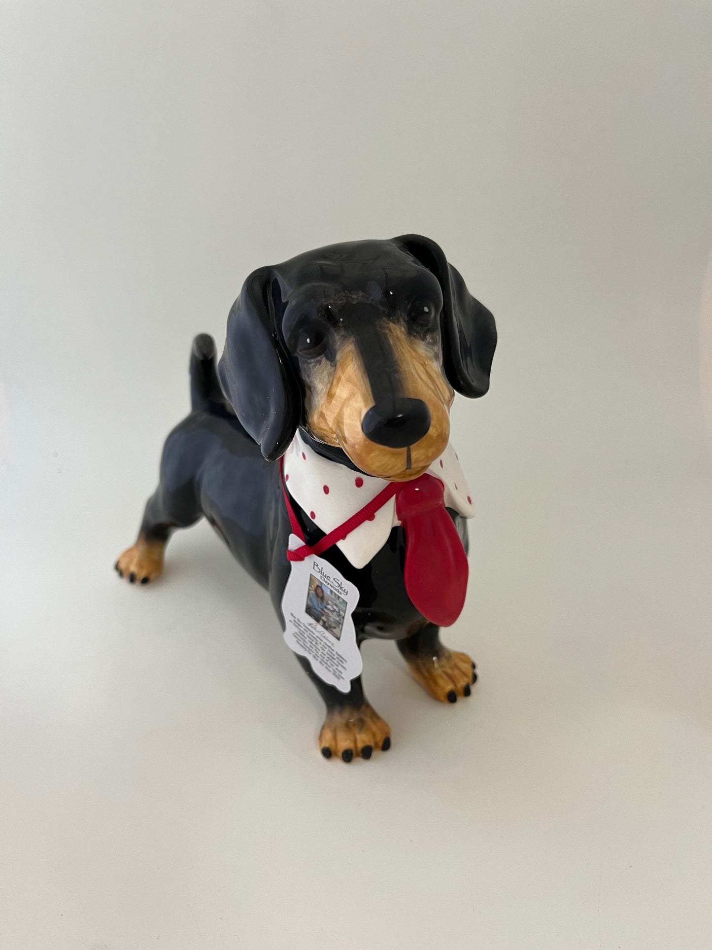 Red Tie Dog Figurine