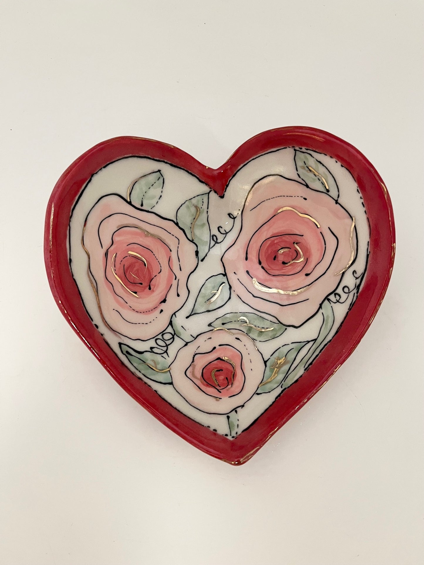 Heart Bowl (Roses)