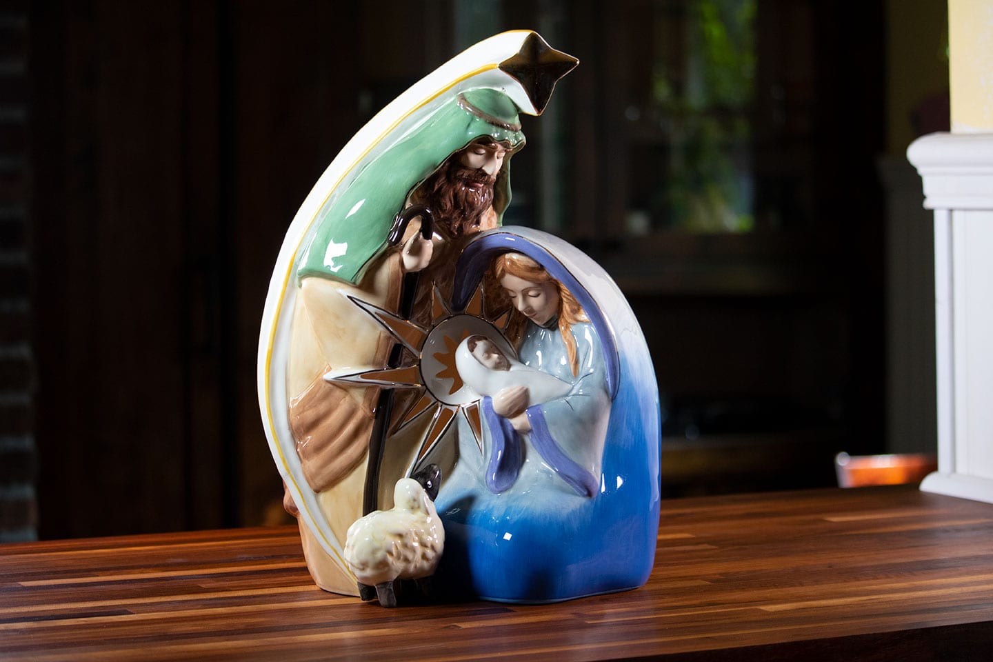 Holy Family Tealight Holder