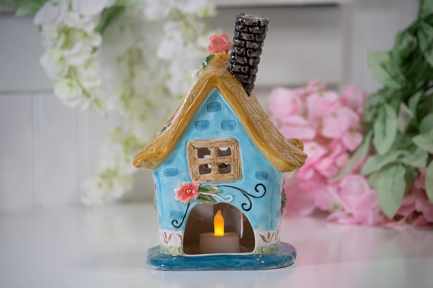 Our Nest Blue Candle House