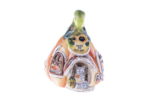 Small Pumpkin Cottage Candle House