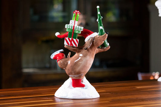 Skating Dachshund Figurine