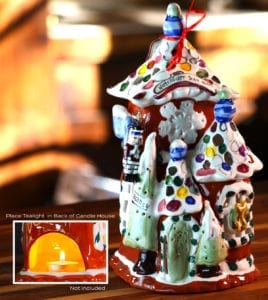 Nutcracker Hotel tealight holder by Heather Goldminc