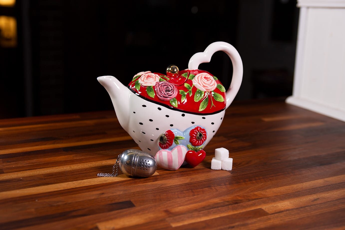 Clayworks Valentine’s Day Rose Teapot