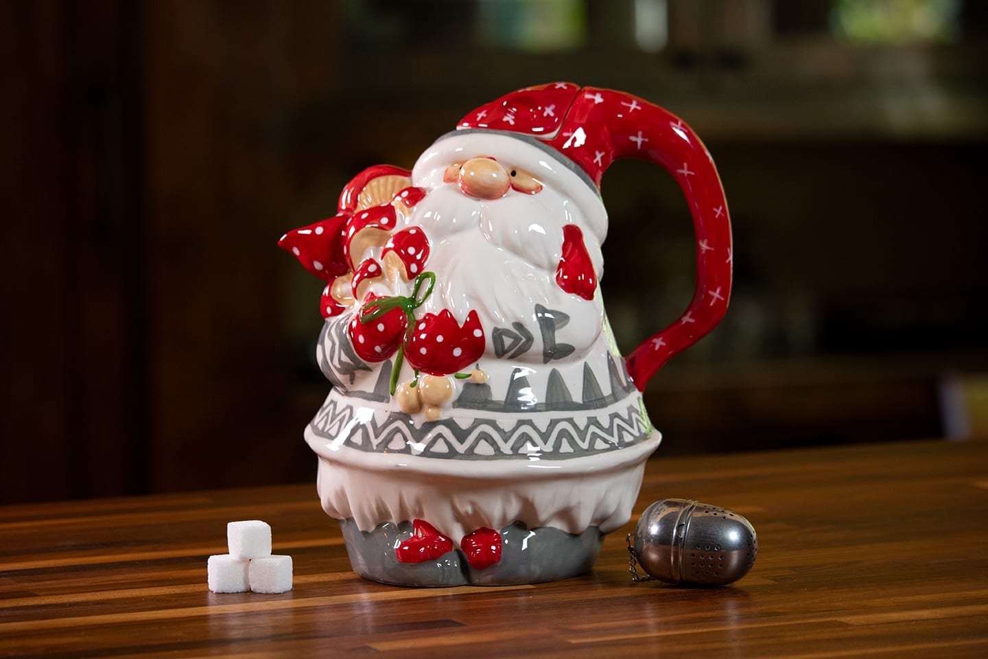 Christmas Gnome Teapot