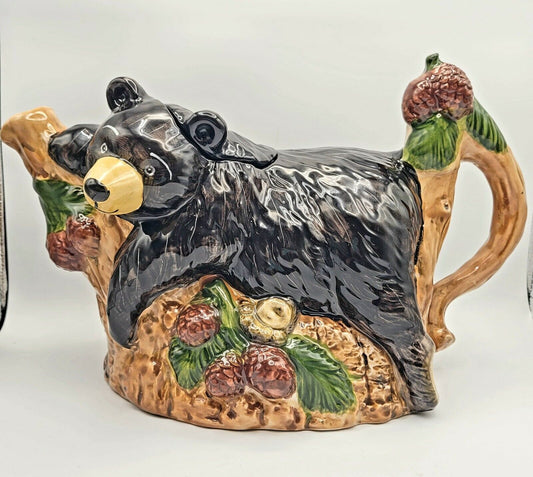 Black Bear Teapot